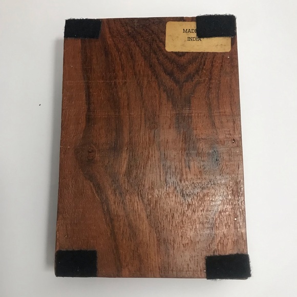 Vintage Hand Carved Wooden Trinket Jewellery Box, Floral Folk Art - Picture 9 of 16